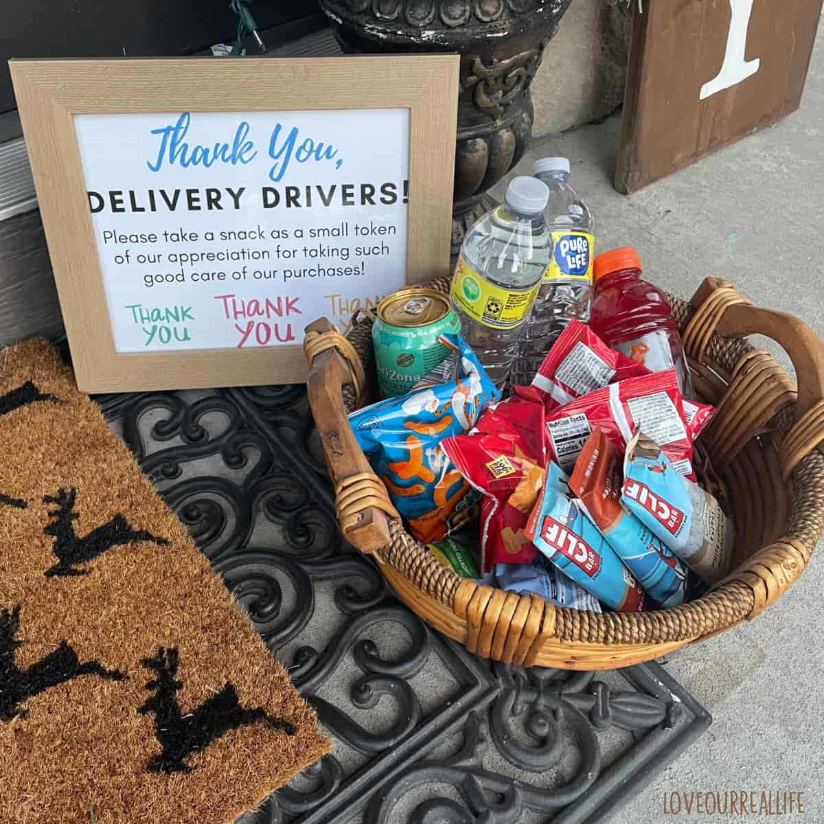 Thank you delivery drivers free printable sign â love our real life