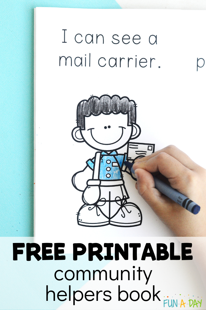 Free munity helpers printable book