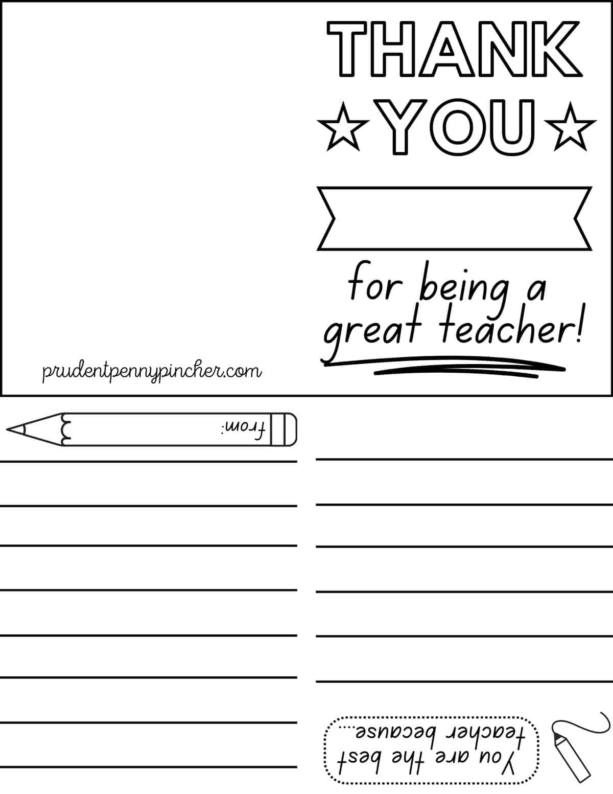 Free teacher appreciation card printables