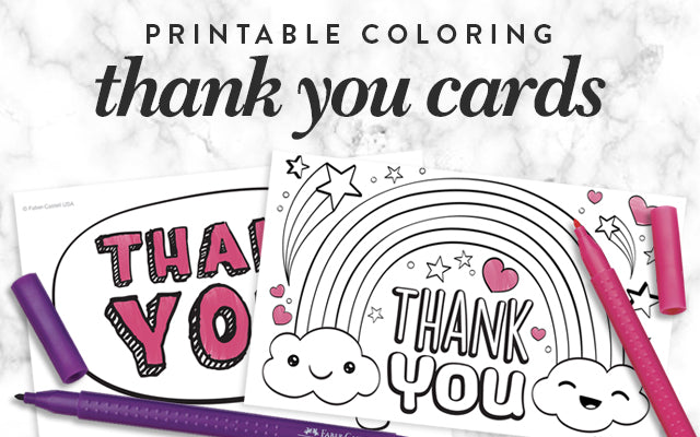 Coloring pages to say thank you â faber