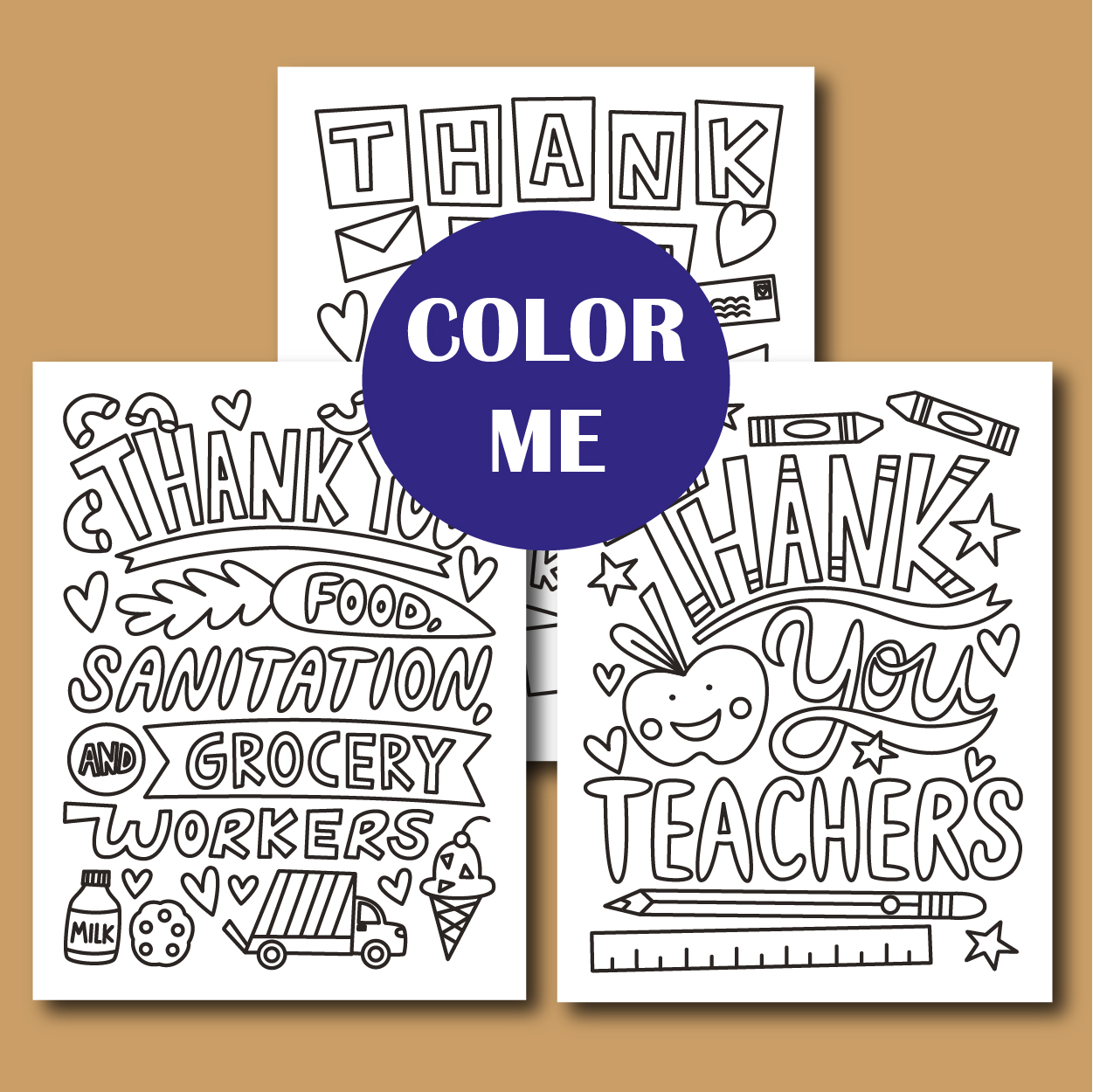 Thank you cards workers coloring pages writing coloring pages made by teachers