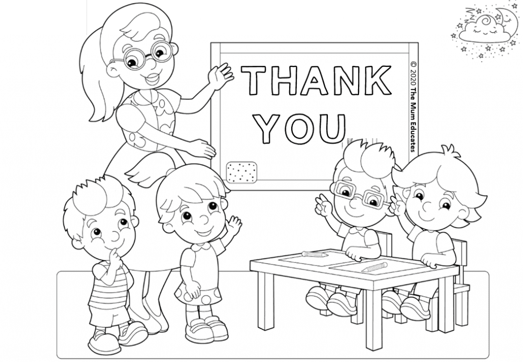 Thank you key workers colouring sheets