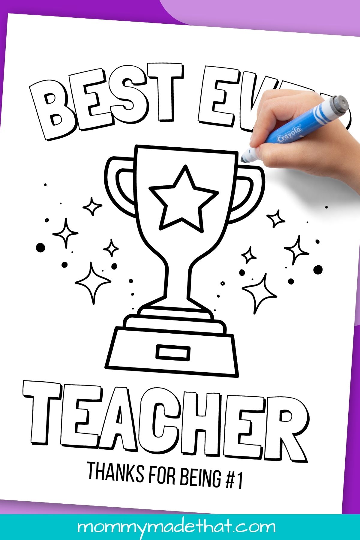 Teacher appreciation coloring pages