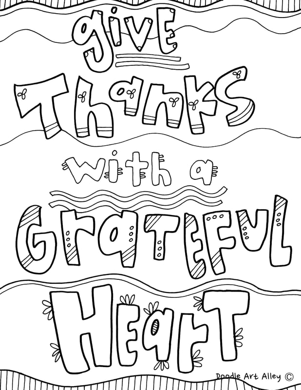 Coloring thankful quotes