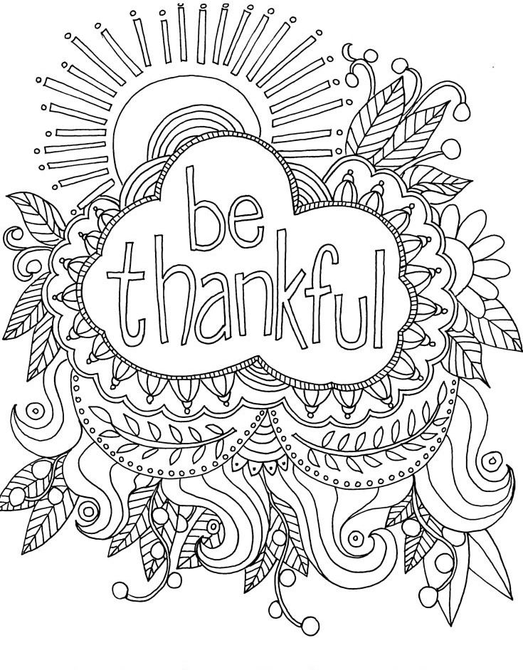 Be thankful coloring page coloring pages coloring bookmarks fall adult coloring pages free printable