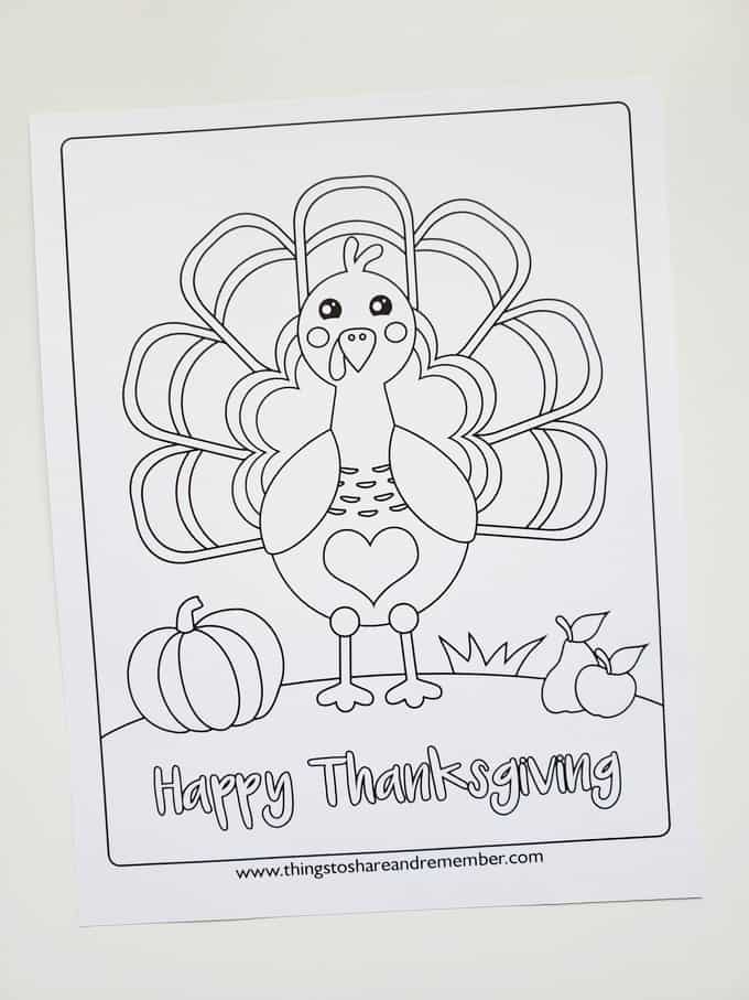 I am thankful turkey thanksgiving page for kids share remember celebrating child home