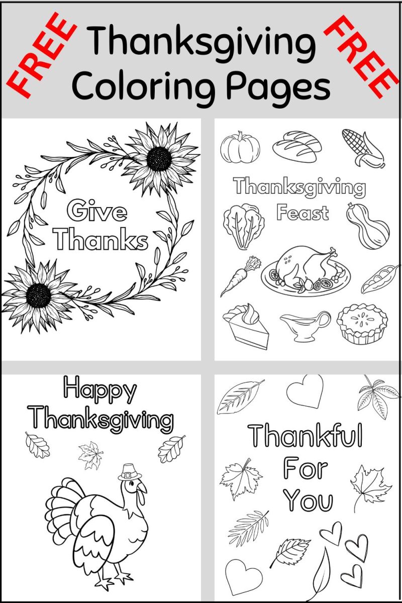 Thanksgiving coloring pages