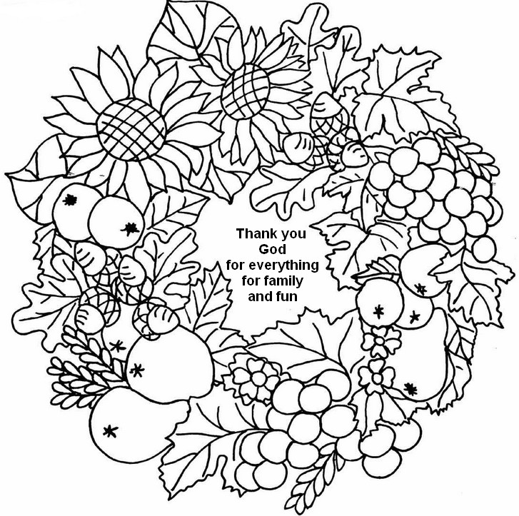 Art therapy coloring page thanksgiving thank you god