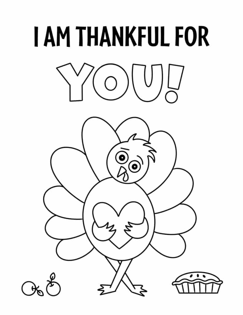 Free thanksgiving coloring pages for kids â the hollydog blog