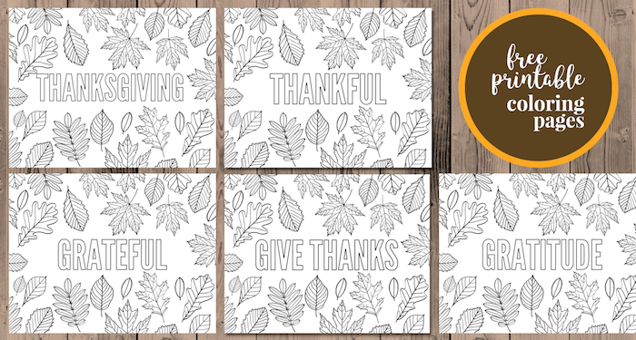 Thanksgiving coloring pages free printable