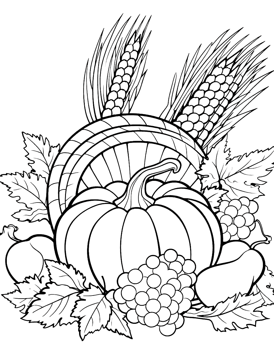 Thanksgiving coloring pages free printable sheets