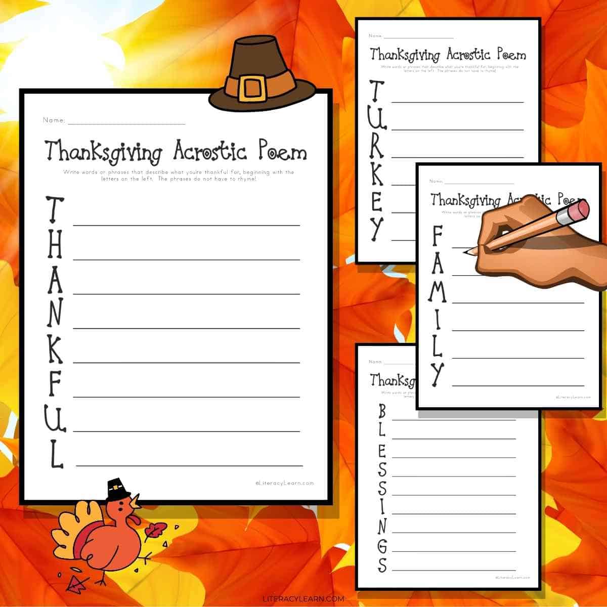 Thanksgiving acrostic poems