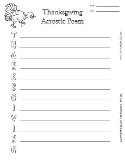 Printable acrostic poem for thanksgiving â tims printables acrostic poem template poem template thanksgiving acrostic poem