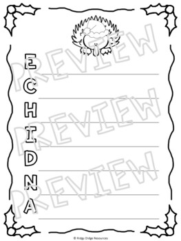 Christmas in australia colouring pages and writing templates tpt