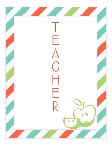 Teacher acrostic poem printable â