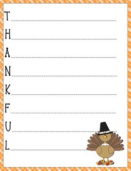 Thanksgiving thankful acrostic poem thanksgiving classroom thanksgiving writing thanksgiving school