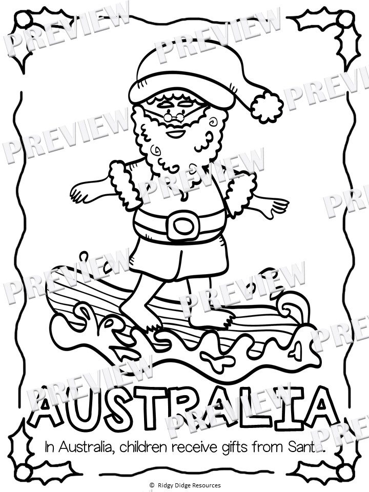 Christmas around the world coloring pages and acrostic poem writing template ridgy didge resources