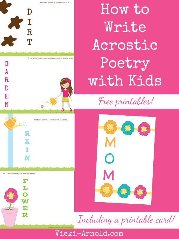 How to write acrostic poetry with kids