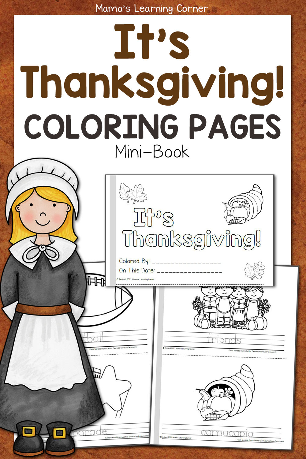 Thanksgiving coloring pages