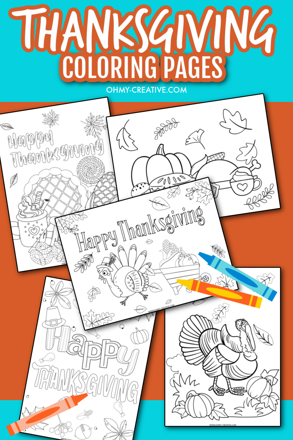 Printable thanksgiving coloring pages