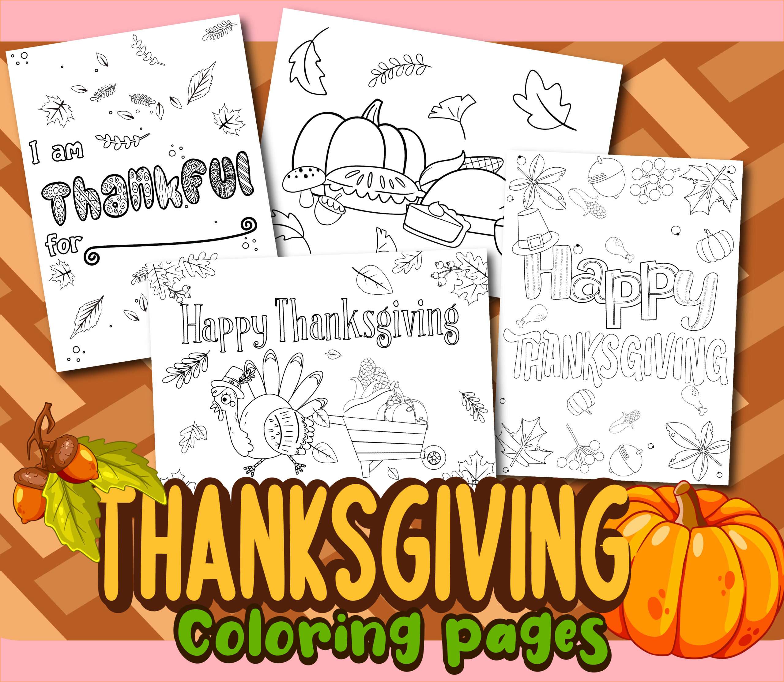 Best free thanksgiving coloring pages for kids