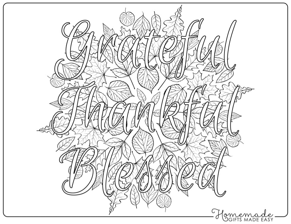 Free printable thanksgiving coloring pages for adults