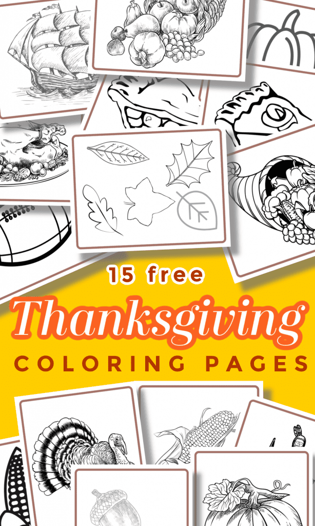 Free thanksgiving coloring pages