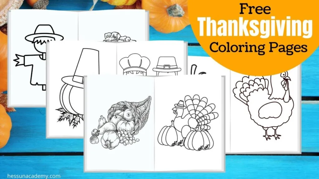 Free thanksgiving coloring pages