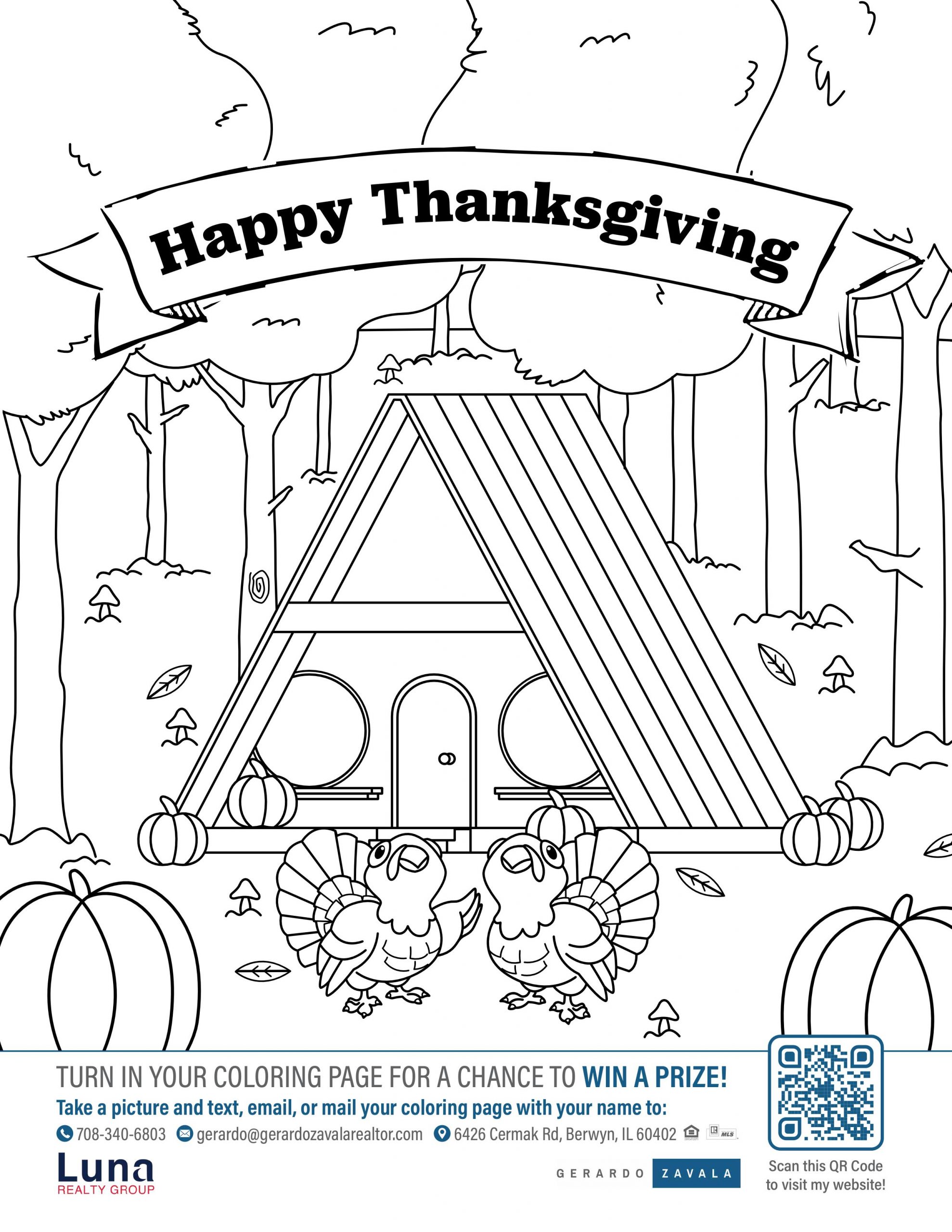 Creative corner thanksgiving nears our november newsletter coloring sheet has arrived