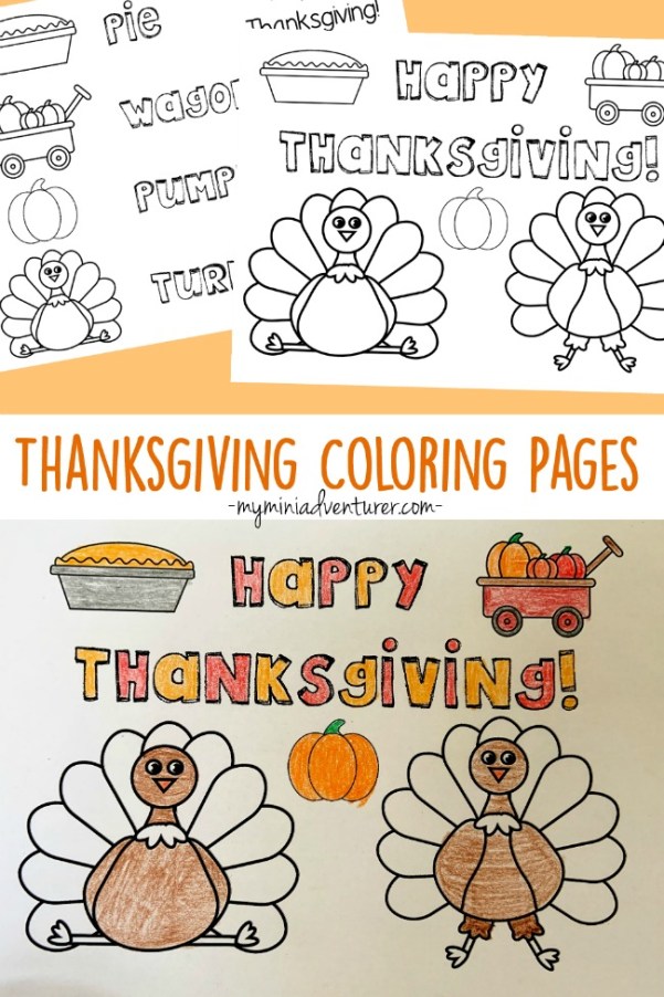 Thanksgiving coloring pages