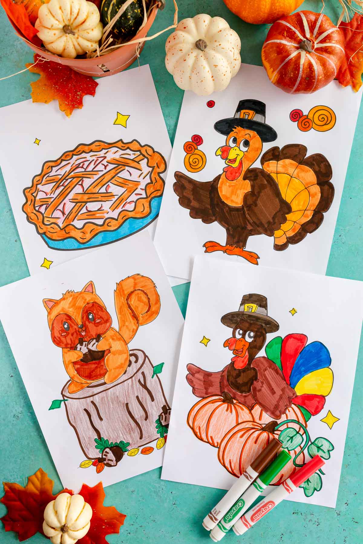 Free printable thanksgiving coloring pages