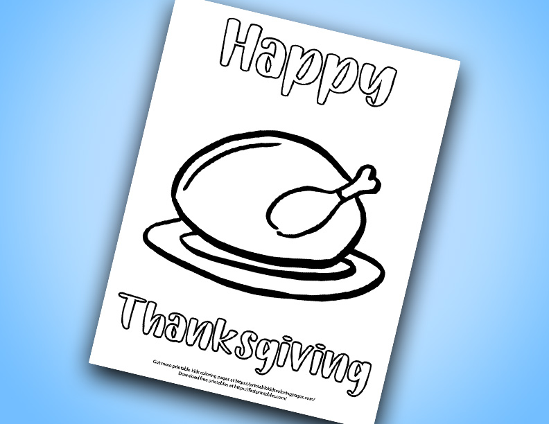 Thanksgiving coloring pages â fast printables