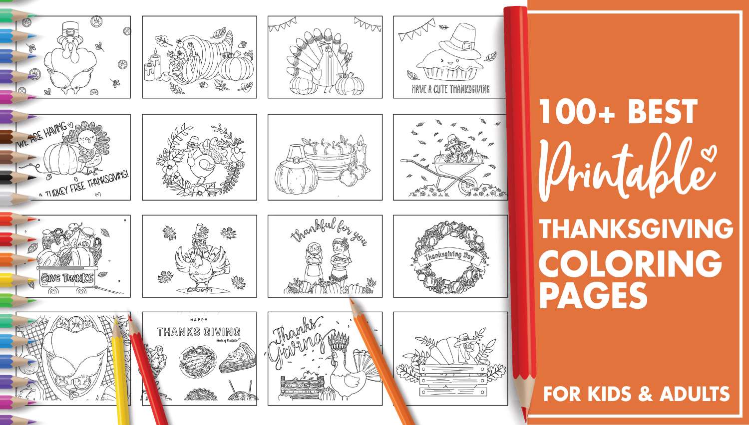 Best free thanksgiving coloring pages