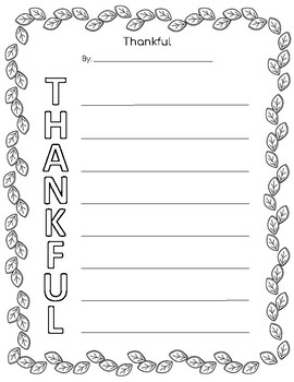 Thankful thanksgiving acrostic poem poetry writing creative writing