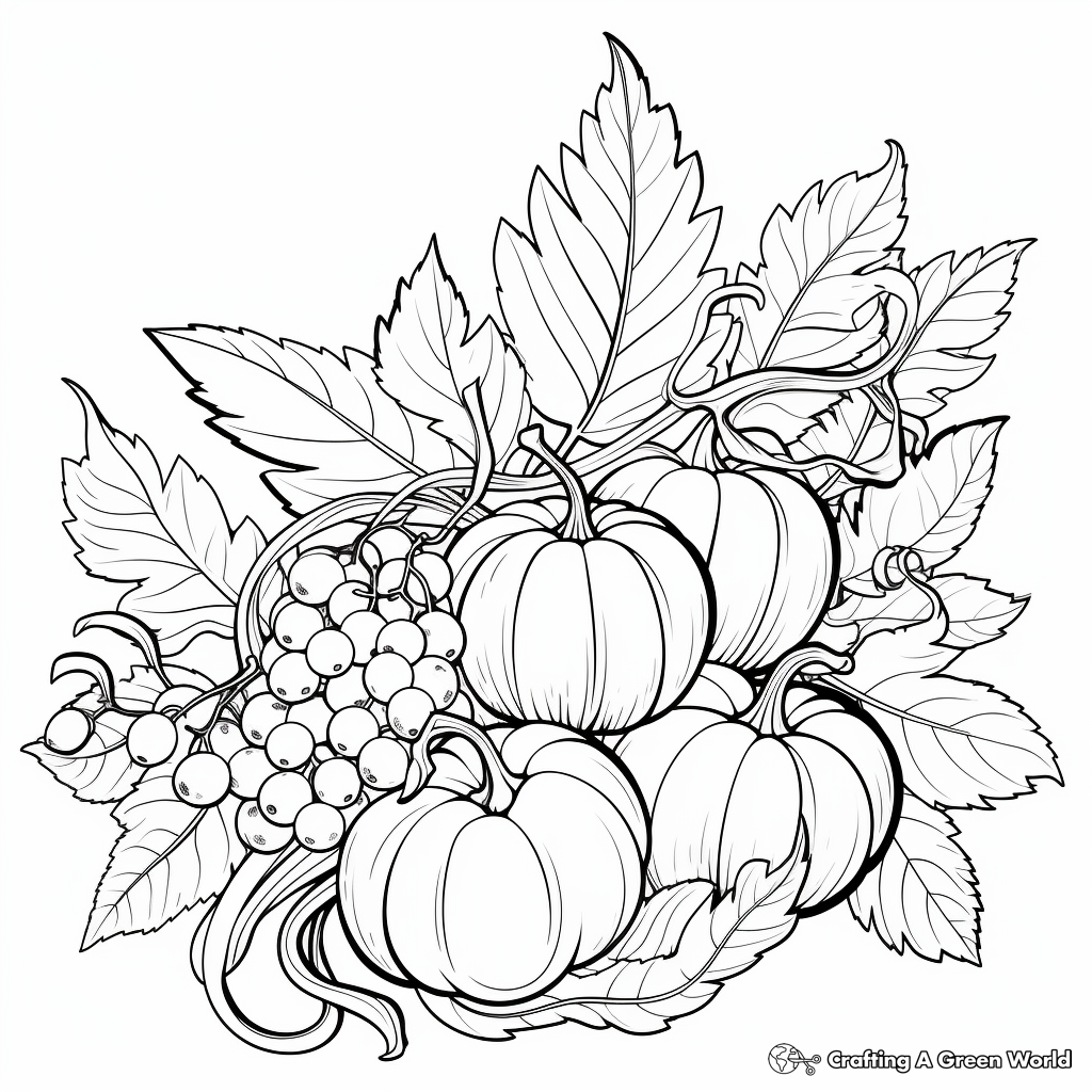 Thanksgiving coloring pages for adults