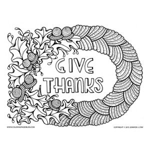 Download beautiful and creative thanksgiving coloring pages