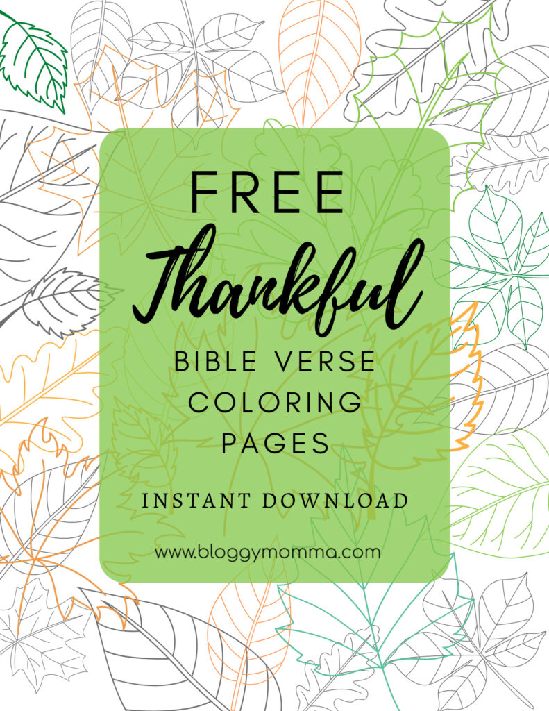 Thankful bible verse coloring pages