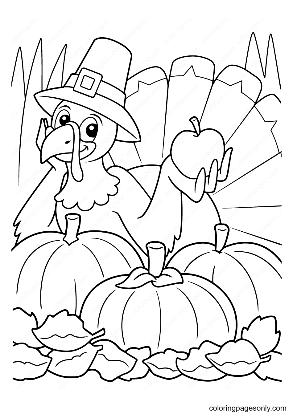 Thanksgiving coloring pages printable for free download