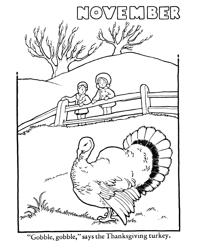 Thanksgiving day coloring page sheets