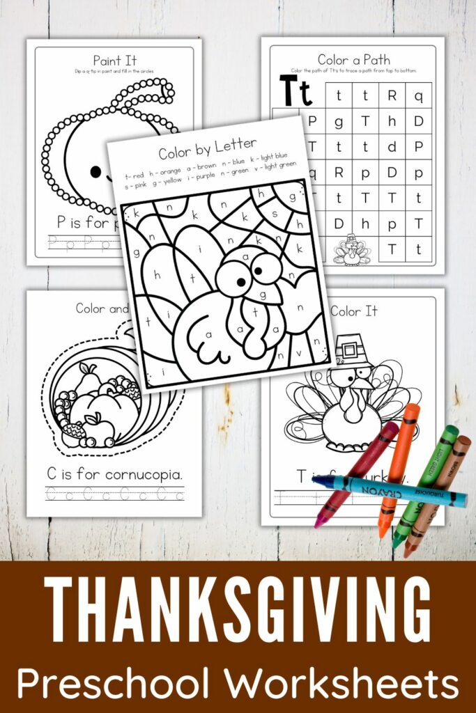 Free thanksgiving fine motor worksheets for preschoolers free homeschool deals