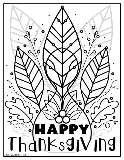 Thanksgiving coloring pages