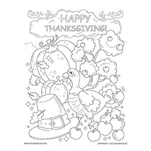 Download beautiful and creative thanksgiving coloring pages