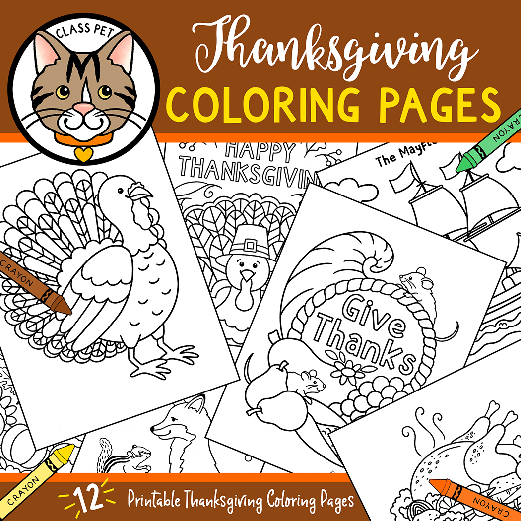 Thanksgiving coloring pages made by teachers