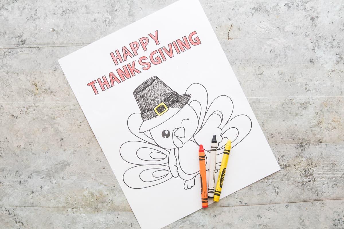 Thanksgiving coloring pages