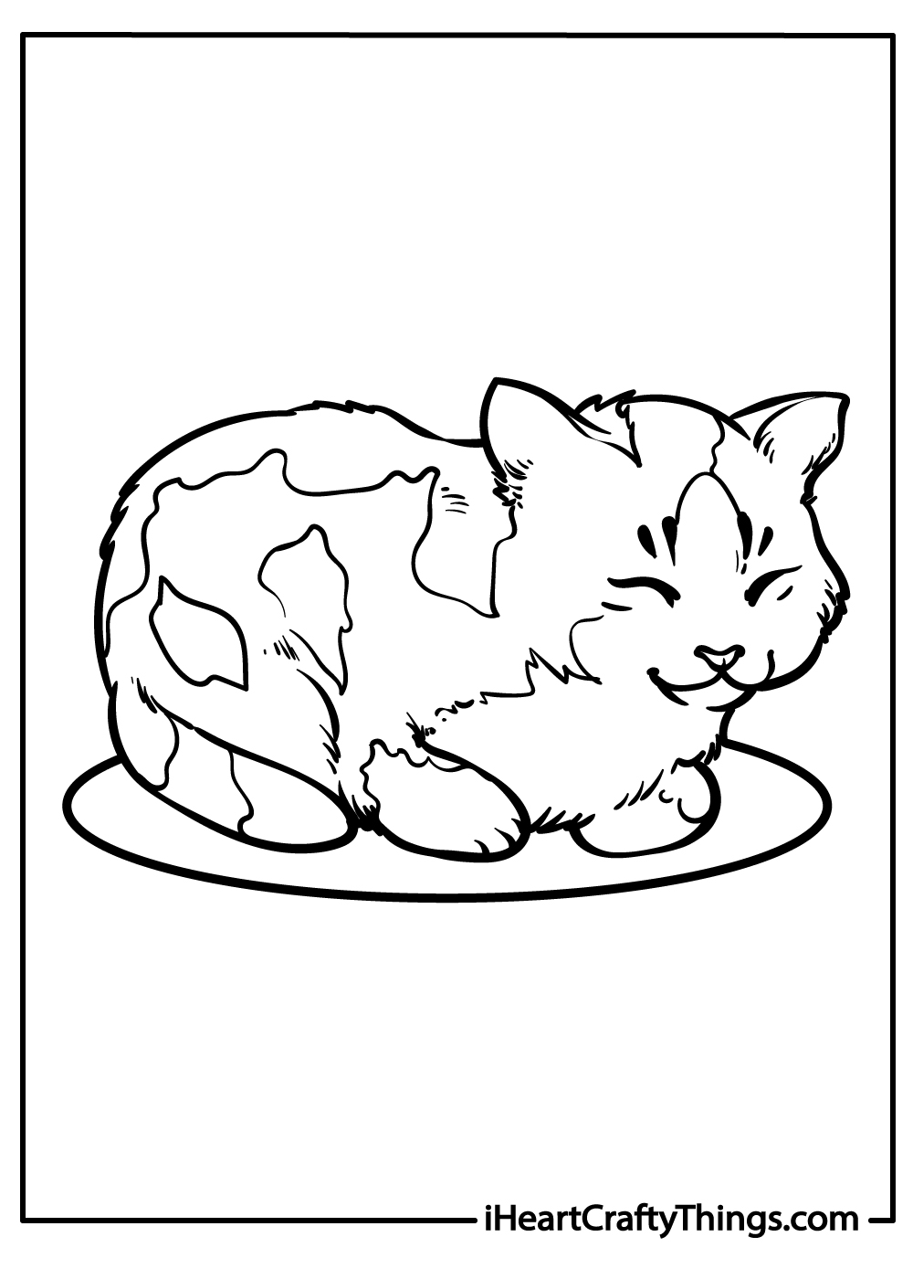 Cat coloring pages free printables