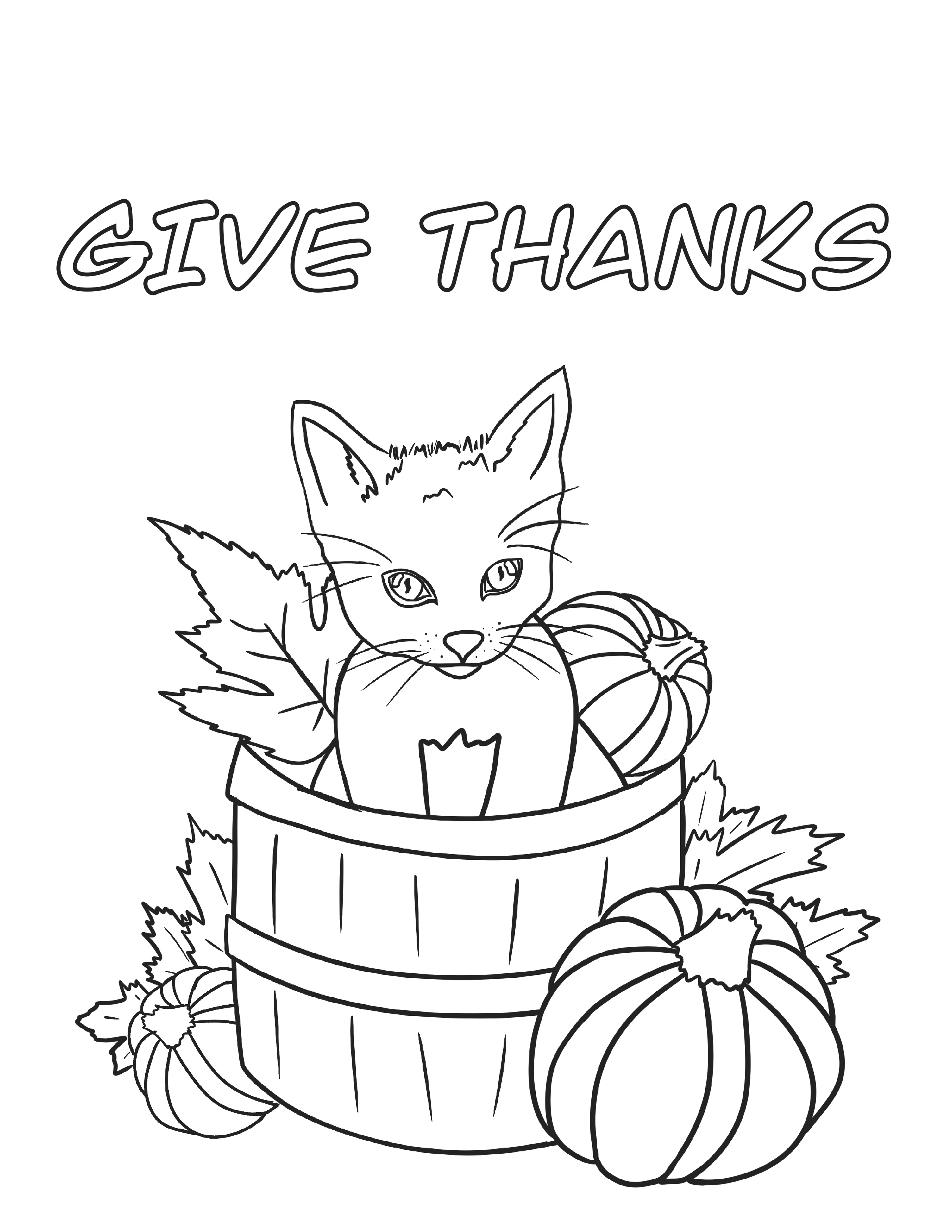 Thanksgiving coloring pages