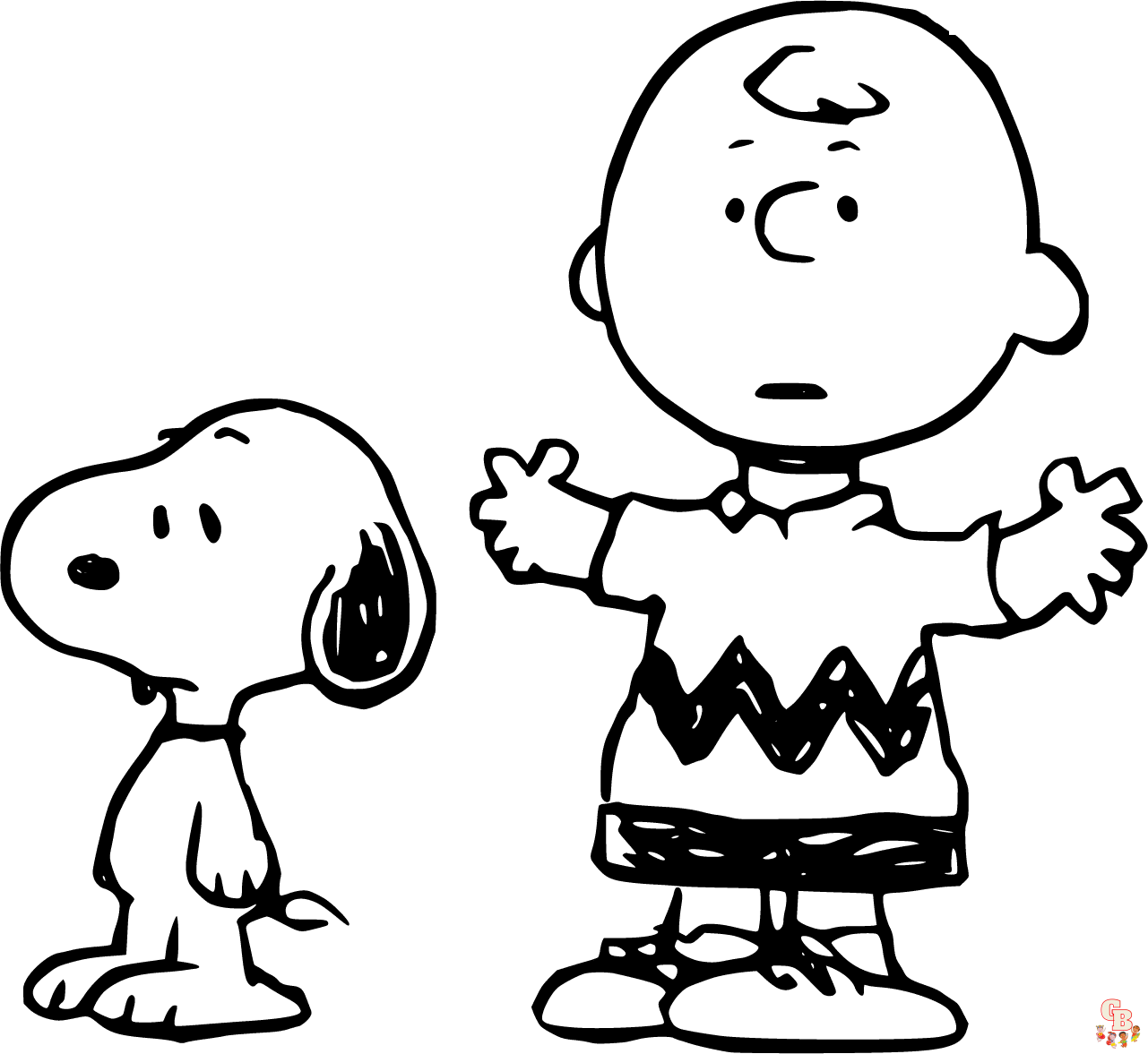 Printable charlie brown coloring pages free for kids ands adults