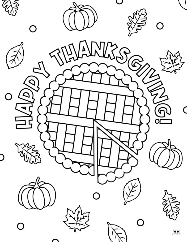 Happy thanksgiving coloring pages