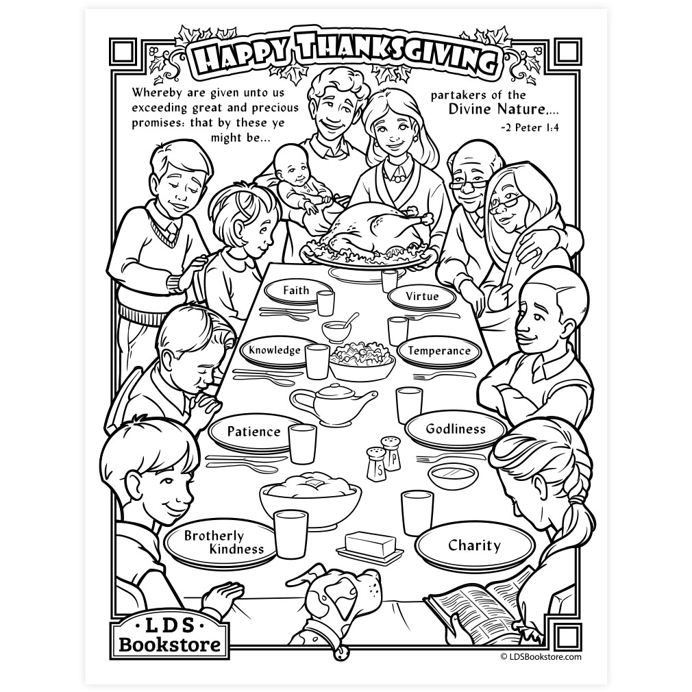 Partakers of the divine nature coloring page