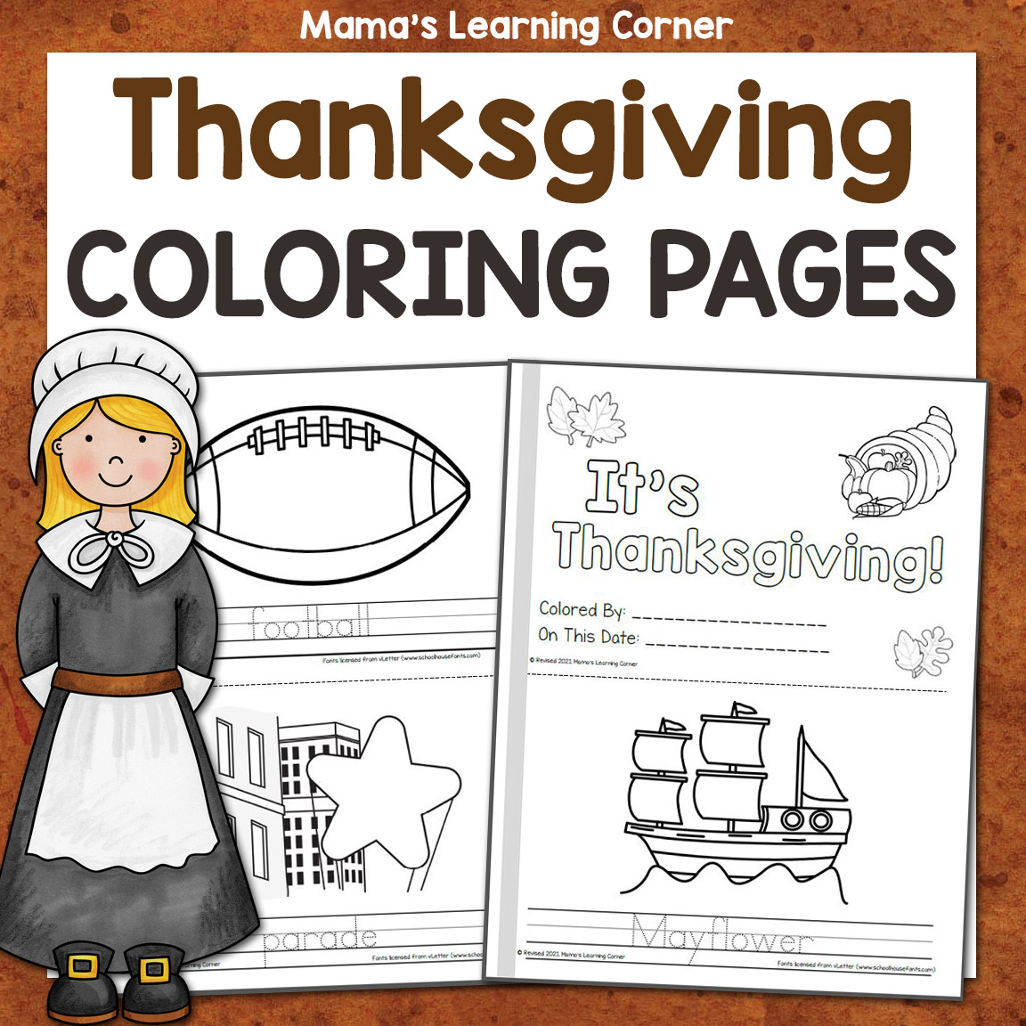 Thanksgiving coloring pages